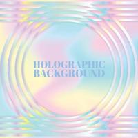 Pastel color Holographic Background vectors design hologram background