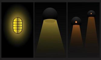 wall light abstract dark vector illustration