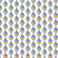 boat pattern background vector