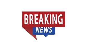 Breaking news Isolated vector icon. Sign of main news on white background