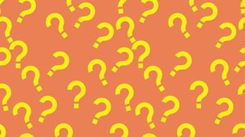 seamless pattern question mark icon orange background vector illustration EPS10