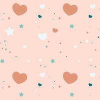 romantic seamless pattern vector