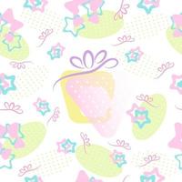 Abstract Background Gift box star sweet pastel Seamless Pattern, Vector illustration.