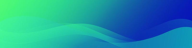 Abstract Green Fluid Wave Banner Template vector