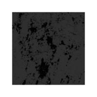 Scratched square. Dark figure with distressed grunge texture isolated on white background. Vector illustration.
