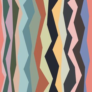 Seamless modern abstract geometric pattern. Background with vertical broken stripes. vector