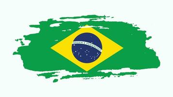 Colorful abstract Brazil flag design vector