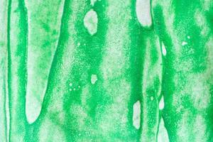 Abstract green watercolor background texture close up photo