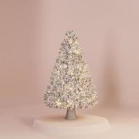 Background christmas tree beige photo