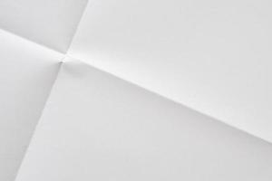 fondo de textura de papel doblado y arrugado blanco foto