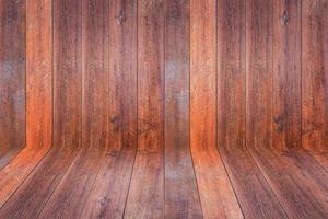 vacío tablones de madera pared perspectiva piso habitación interior fondo foto