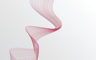 Wave of the many colored lines. Abstract wavy stripes background isolated vector