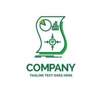 Estimation. love. relationship. response. responsive Flat Business Logo template. Creative Green Brand Name Design. vector