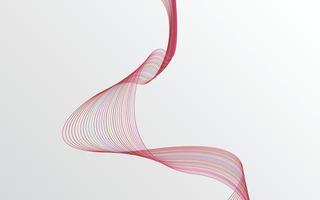 Wave of the Red colored lines. High resolution vector