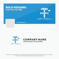 Blue Business Logo Template for Build. design. develop. tool. tools. Facebook Timeline Banner Design. vector web banner background illustration