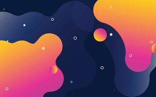 Liquid shapes and forms. blobs with gradient color. flat cartoon. isolated set of stain spot design. typography or banner. Abstract artistic design vector