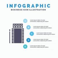 matches. camping. fire. bonfire. box Infographics Template for Website and Presentation. GLyph Gray icon with Blue infographic style vector illustration.