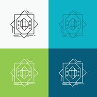 Abstract. core. fabrication. formation. forming Icon Over Various Background. Line style design. designed for web and app. Eps 10 vector illustration