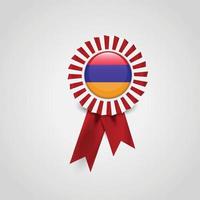 Armenia Flag Ribbon Banner vector