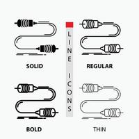 Buzz. communication. interaction. marketing. wire Icon in Thin. Regular. Bold Line and Glyph Style. Vector illustration