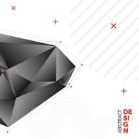 diseño de fondo de triángulo borroso de vector negro. fondo geométrico en estilo origami con degradado