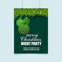 Christmas card design with elegant design and creative background vector