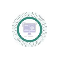 Command. computer. function. process. progress Glyph Icon. Vector isolated illustration