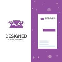 Business Logo for Allocation. group. human. management. outsource. Vertical Purple Business .Visiting Card template. Creative background vector illustration