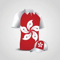 Hong Kong Sports T-shirt and Cap Vector Design