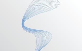 Stylish blue wavy lines abstract background design vector