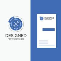 Business Logo for Balance. budget. diagram. financial. graph. Vertical Blue Business .Visiting Card template. vector