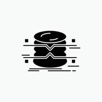 database. data. architecture. infographics. monitoring Glyph Icon. Vector isolated illustration