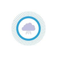 cloud. computing. data. hosting. network Glyph Icon. Vector isolated illustration