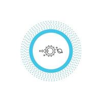 solar. system. universe. solar system. astronomy Line Icon. Vector isolated illustration