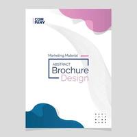 Abstract Brochure Design. Liquid Shape Blob Design Element. Marketing Material vector