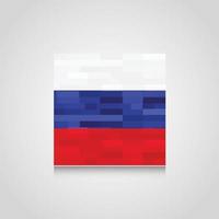 Russia Abstract Flag Background vector