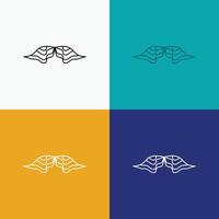 moustache. Hipster. movember. male. men Icon Over Various Background. Line style design. designed for web and app. Eps 10 vector illustration