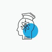 capability. head. human. knowledge. skill Line Icon vector