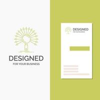 Business Logo for Data. information. informational. network. retrieval. Vertical Green Business .Visiting Card template. Creative background vector illustration