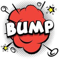 bump Comic bright template with speech bubbles on colorful frames vector