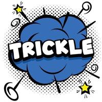 trickle Comic bright template with speech bubbles on colorful frames vector