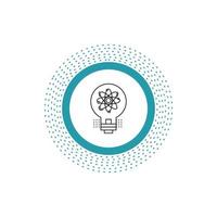 idea. innovation. light. solution. startup Line Icon. Vector isolated illustration
