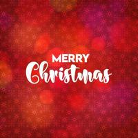 Christmas card design with elegant design and red background vector