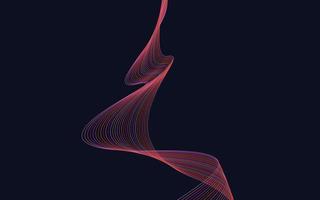 Vector abstract wave background. Red waves background