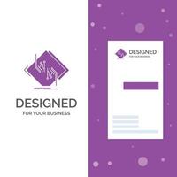 Business Logo for Board. chip. circuit. network. electronic. Vertical Purple Business .Visiting Card template. Creative background vector illustration