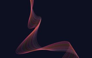 Vector abstract wave background. Red waves background