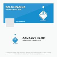 Blue Business Logo Template for arcade. game. gaming. joystick. stick. Facebook Timeline Banner Design. vector web banner background illustration