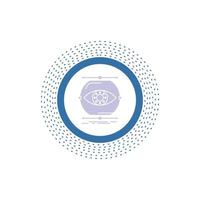 visualize. conception. monitoring. monitoring. vision Glyph Icon. Vector isolated illustration