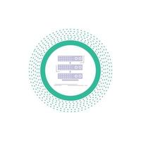 server. storage. rack. database. data Glyph Icon. Vector isolated illustration