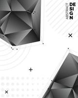 Black vector blurry triangle background design. Geometric background in Origami style with gradient